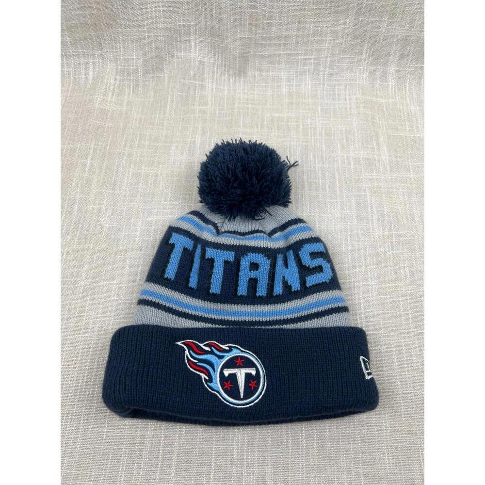 Tennessee Titans Knit Beanie Pom‎ Pom